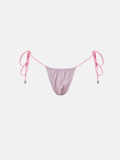 POSTER GIRL WOODS BIKINI BOTTOMS GREY/PINK PINSTRIPE