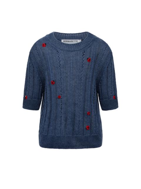 BERNADETTE Sweater Heartley Embroidered