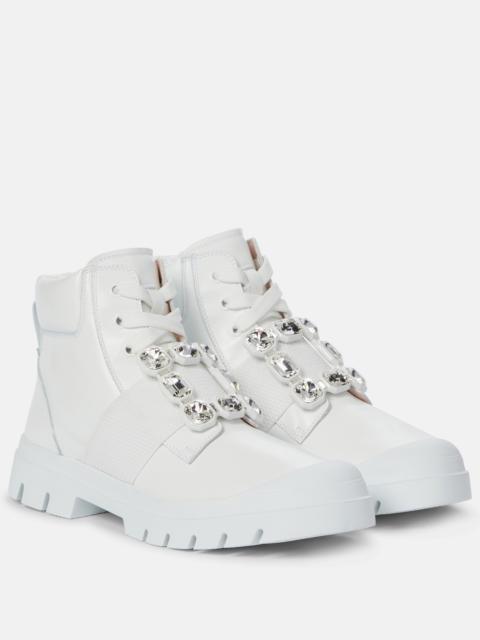 Roger Vivier Exclusive to Mytheresa – Viv Desert leather ankle boots