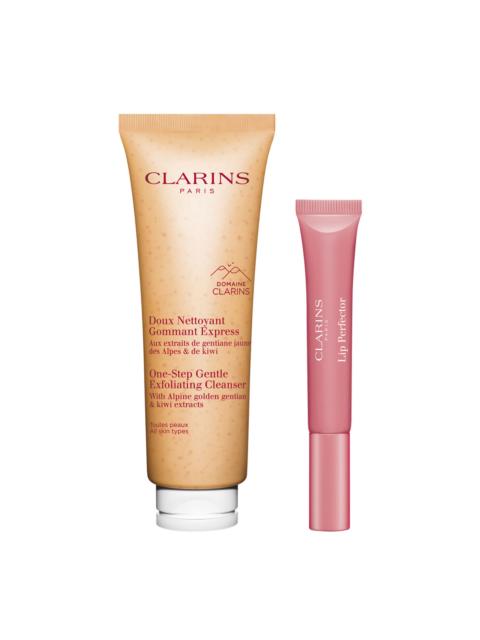 CLARINS One-Step x Lip Perfector Duo - One Step Gentle Exfoliating Cleanser & Lip Perfector Shimmer Lip Glos