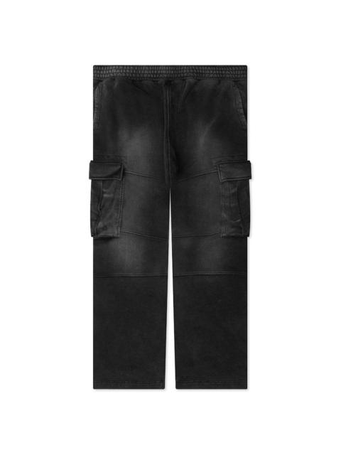 JERSEY CARGO PANTS - BLACK