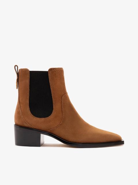 Larroudé Valentina Boot Burnt Umber Suede
