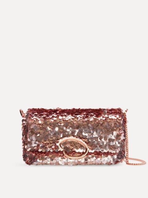SEQUIN EMBROIDERED SHOULDER BAG