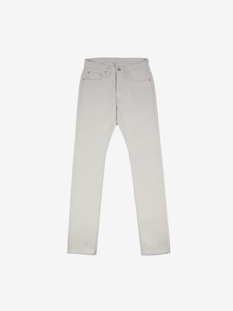 IH-555-PIQ 14oz Cotton Piqué Super Slim Cut Jeans - Ecru
