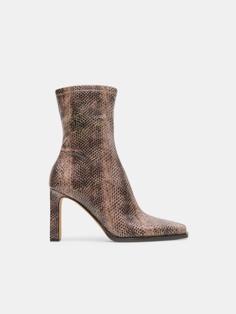 dolce vita KASY BOOTIES SNAKE TAN EMBOSSED STELLA