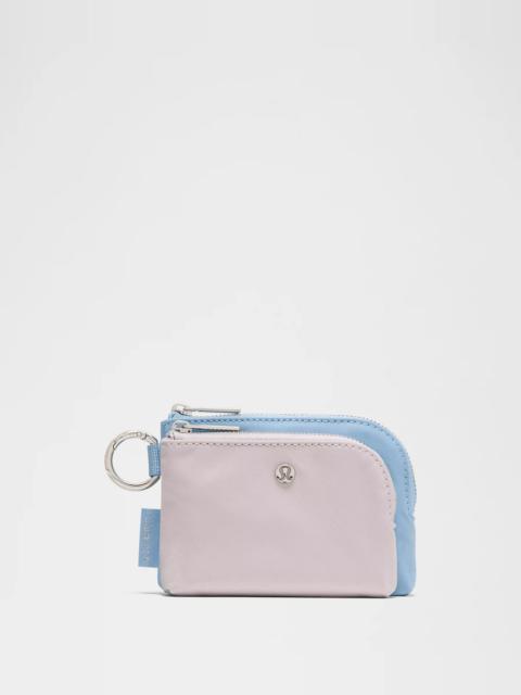 lululemon Double Zip Clippable Card Pouch