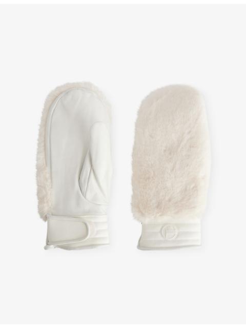 Fusalp Fleece-Lined Faux-Fur Ski Mittens