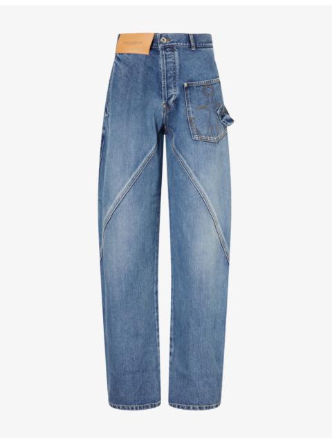JW Anderson Twisted Workwear Cotton Denim Jeans
