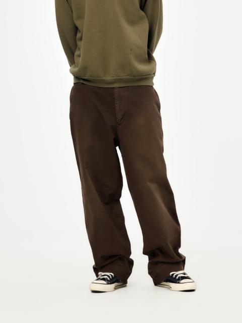 A.PRESSE VINTAGE TWILL WORK PANTS (BROWN) (SIS)