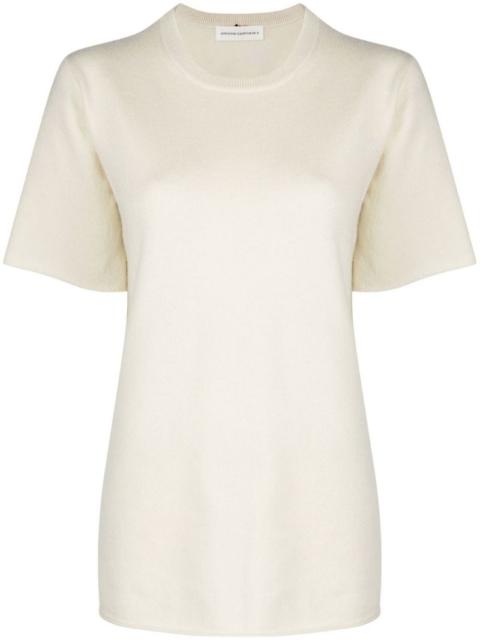 extreme cashmere short-sleeve crew-neck T-shirt