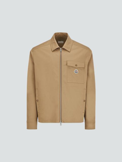 Gabardine Zip-Up Shirt