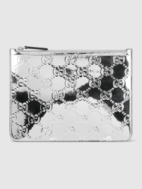 GUCCI Medium pouch with GG