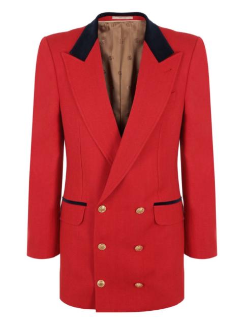 GUCCI peak-lapels double-breasted blazer