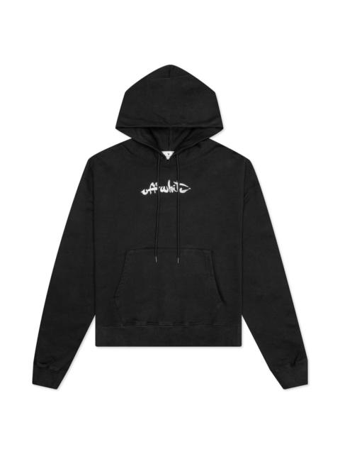 Off-White OFF-WHITE C/O VIRGIL ABLOH PAINT ARROW SLIM HOODIE - BLACK/WHITE