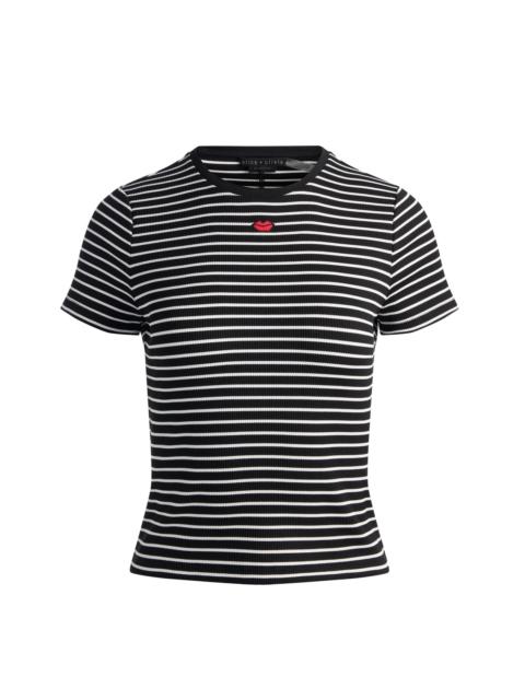 Alice + Olivia CINDY CROPPED TEE