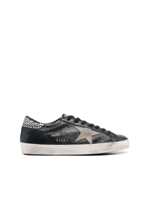 star-patch lace-up sneakers