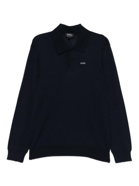 long sleeves polo shirt