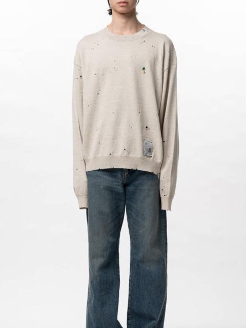 Maison MIHARAYASUHIRO Distressed Knit Sweater