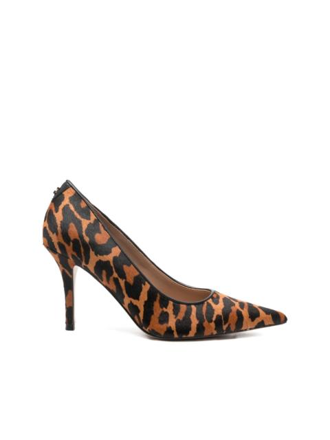 GUESS USA 85mm Decollete Prindy leopard-print pumps