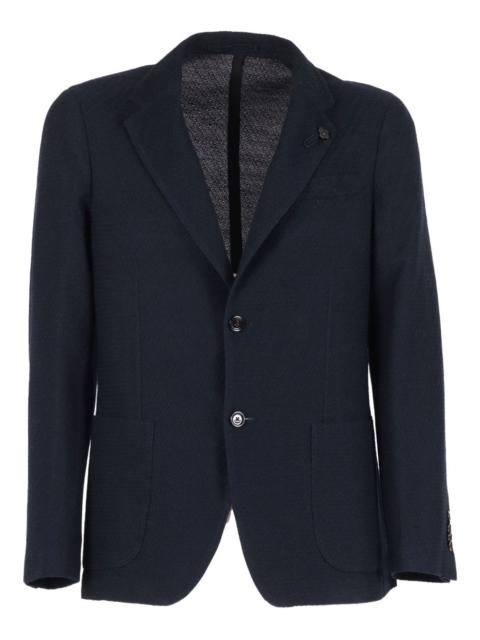 LARDINI flower-pin jacket