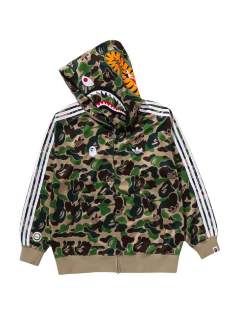 adidas BAPE Shark Track Hoodie Jacket "Crew Green" KF4916