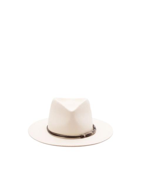 Brunello Cucinelli wide-brimmed fedora hat