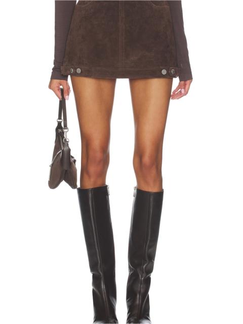 BLANKNYC Faux Suede Mini Skirt