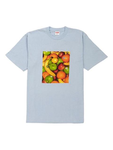 Supreme Supreme SS19 Fruit Tee Light Blue Printing Short Sleeve Unisex SUP-SS19-243