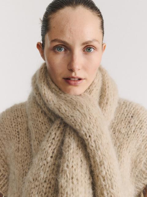 CASEY/CASEY SCARF - MOHAIR - ECRU