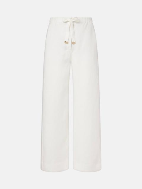 Amedea linen wide-leg pants