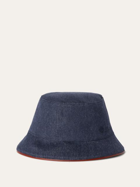 Loro Piana Denim Flower Bucket Hat