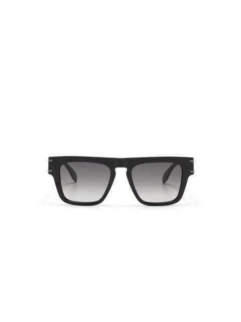 Alexander McQueen flat-top rectangular sunglasses