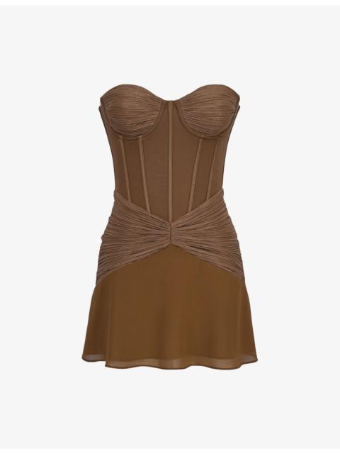 House of CB Charlotte Strapless Mesh Mini Dress