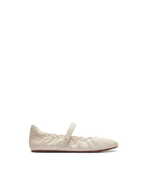 COACH Mary Jane leather ballet flats