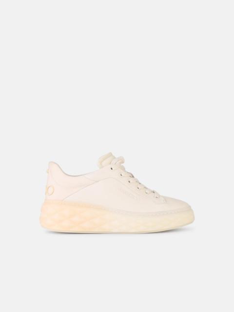 'DIAMOND' WHITE LEATHER BLEND SNEAKERS