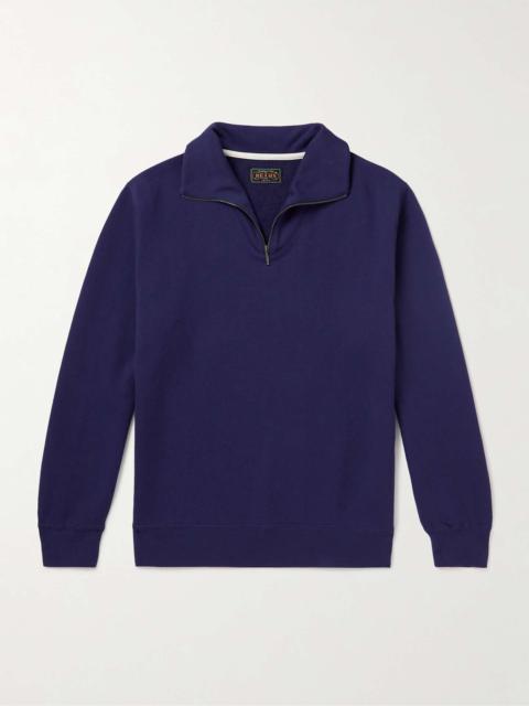 BEAMS PLUS Cotton-Jersey Half-Zip Sweatshirt