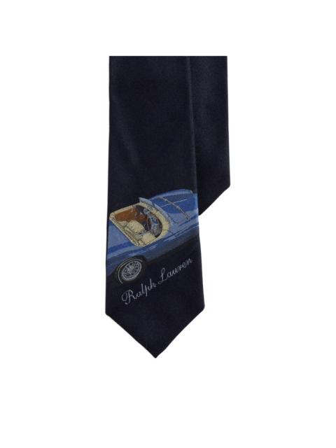 Ralph Lauren automobile-print tie