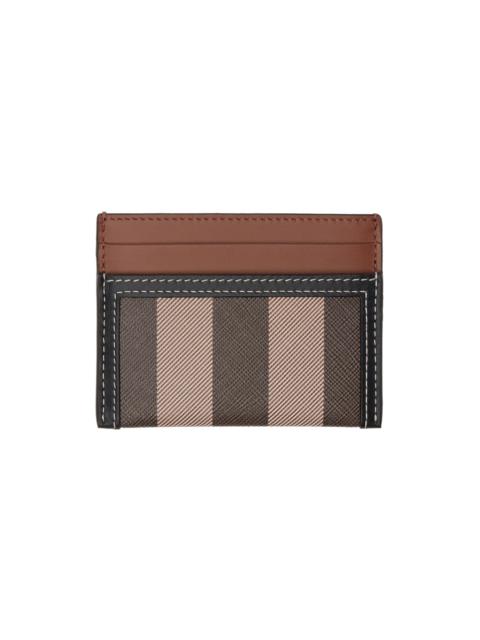 Brown Check & Two-Tone Card Holder