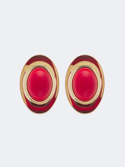 Givenchy Sculpted Gem embellished stud earrings