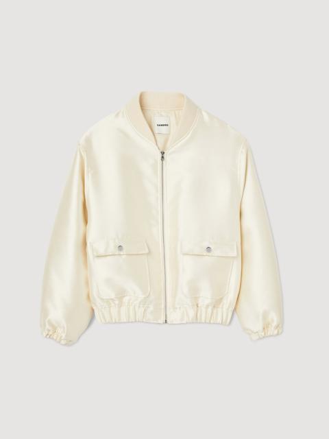 Sandro OVERSIZED BOMBER JACKET