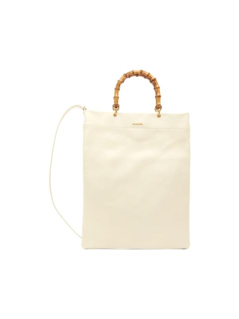 Jil Sander Off-White Medium Leather Tote