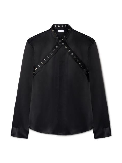 Off-White Eyelet Duchesse Collar Shirt