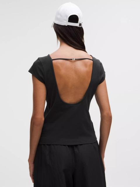 lululemon Organic Cotton Open-Back T-Shirt *Charm