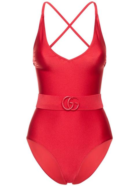 GUCCI Sparkling stretch jersey swimsuit