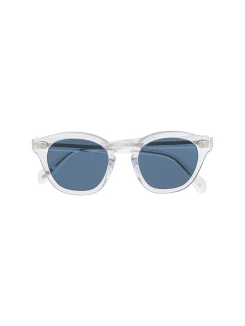 round-frame tinted-lenses sunglasses