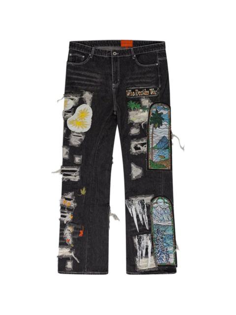 WHO DECIDES WAR fusion jeans