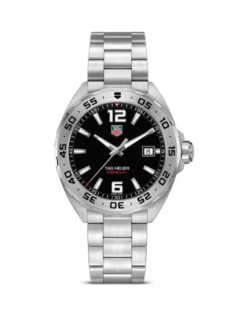 TAG Heuer Formula 1 Quartz Men's Black Steel Watch, 41mm