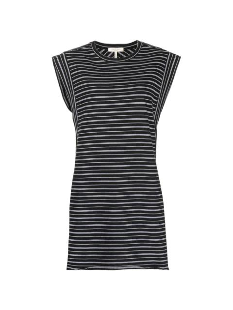 stripe-print organic-cotton dress