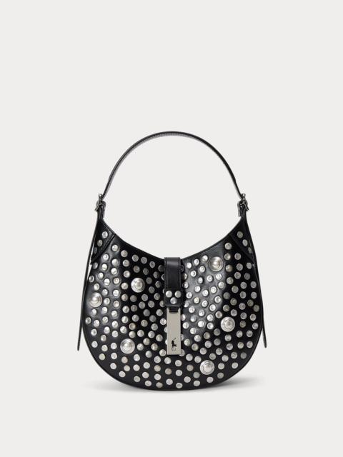 Polo Ralph Lauren Polo ID Stud Leather Small Shoulder Bag