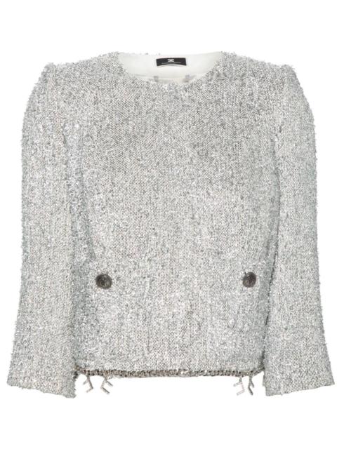 ELISABETTA FRANCHI tweed cropped jacket